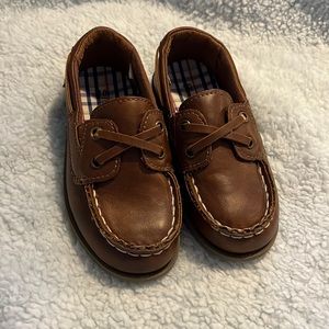 Carters kids boat shoes brown 10c
